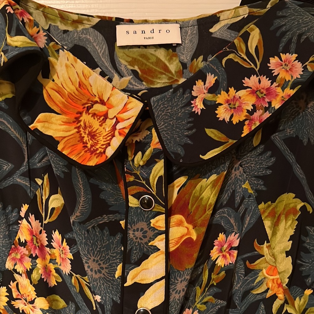 NWT Sandro Floral Dress - Picture 6 of 8
